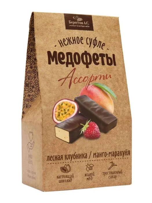  Берестов Медофеты Манго маракуйя и клубникой,150г    в Ишиме