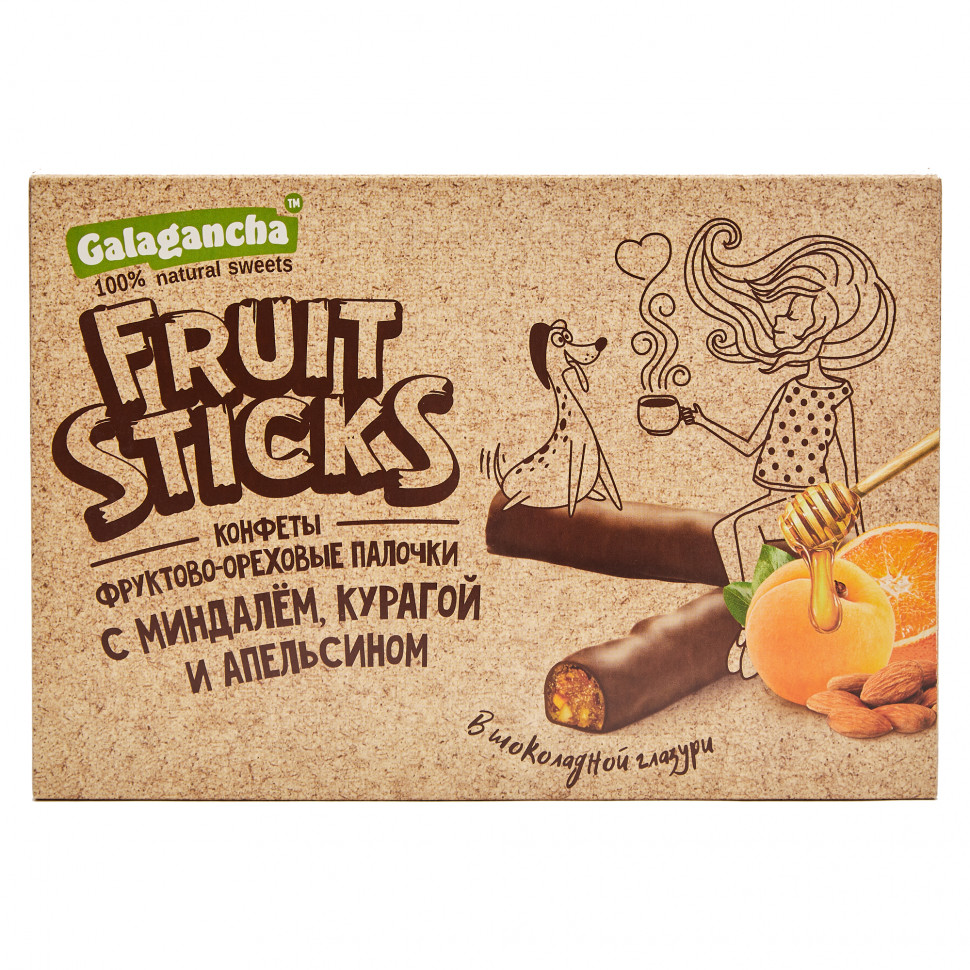  Берестов КРАФТ Fruit Stiсks с курагой и миндалем, 175г   в Ишиме