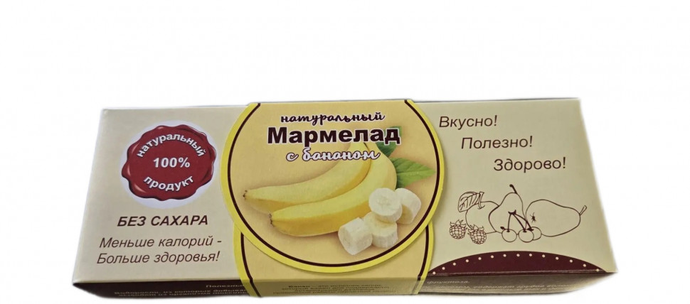  Мармелад натуральный "Банан" 140г  в Ишиме